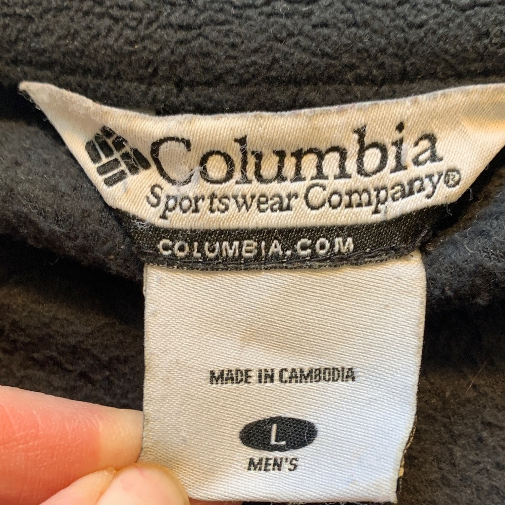 Columbia Men's size large Black fleece Jacket - Picture 6 of 7